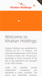 Mobile Screenshot of khaitanholdings.com