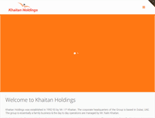 Tablet Screenshot of khaitanholdings.com